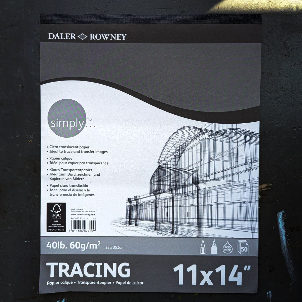 Daler-Rowney Tracing Paper - Pad Daler-Rowney - Simply - Tracing Pad - 11x14"
