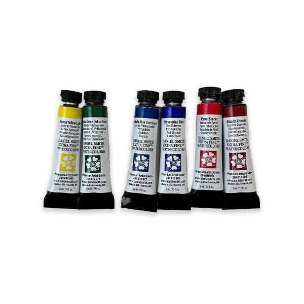 Daniel Smith Watercolour Set Daniel Smith - Extra Fine Watercolours - Milind Mulick's Master Artist Set - 6 Colours in 5mL Tubes - Item #285610440