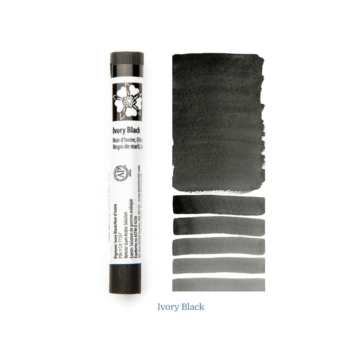 Daniel Smith Watercolour Stick Ivory Black Daniel Smith - Extra Fine Watercolour Sticks - Individual Colours