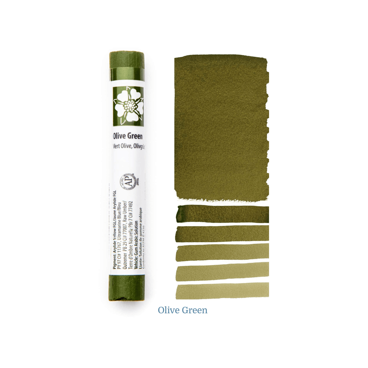 Daniel Smith Watercolour Stick Olive Green Daniel Smith - Extra Fine Watercolour Sticks - Individual Colours