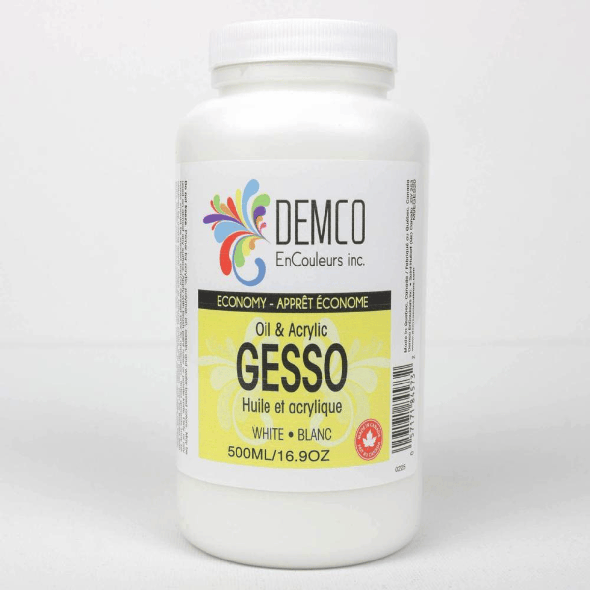 DEMCO EnCouleurs Acrylic Ground Demco - Economy Gesso - 500mL Bottle