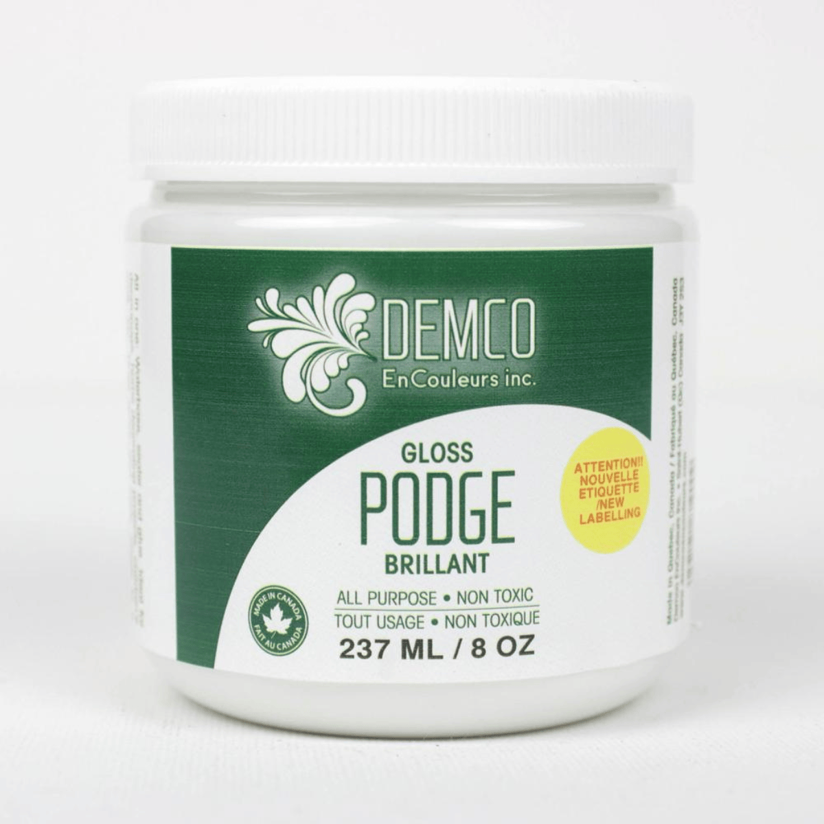 DEMCO EnCouleurs Acrylic Medium Demco - Podge - Gloss - 237mL Jar