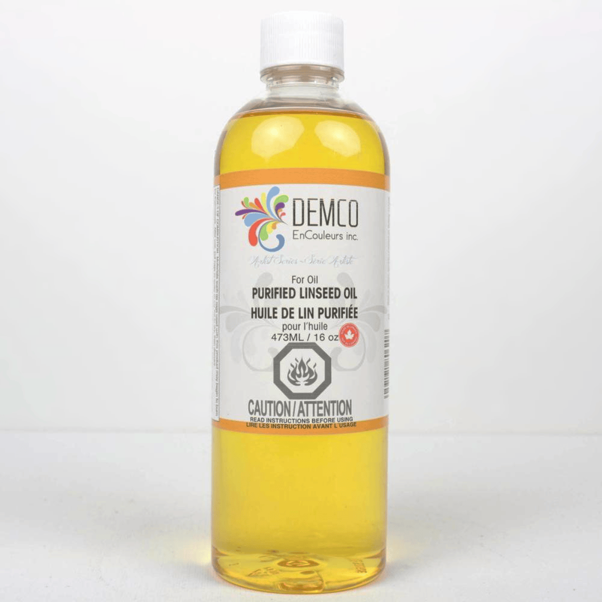 DEMCO EnCouleurs Oil Colour Medium Demco - Purified Linseed Oil - 473mL Bottle