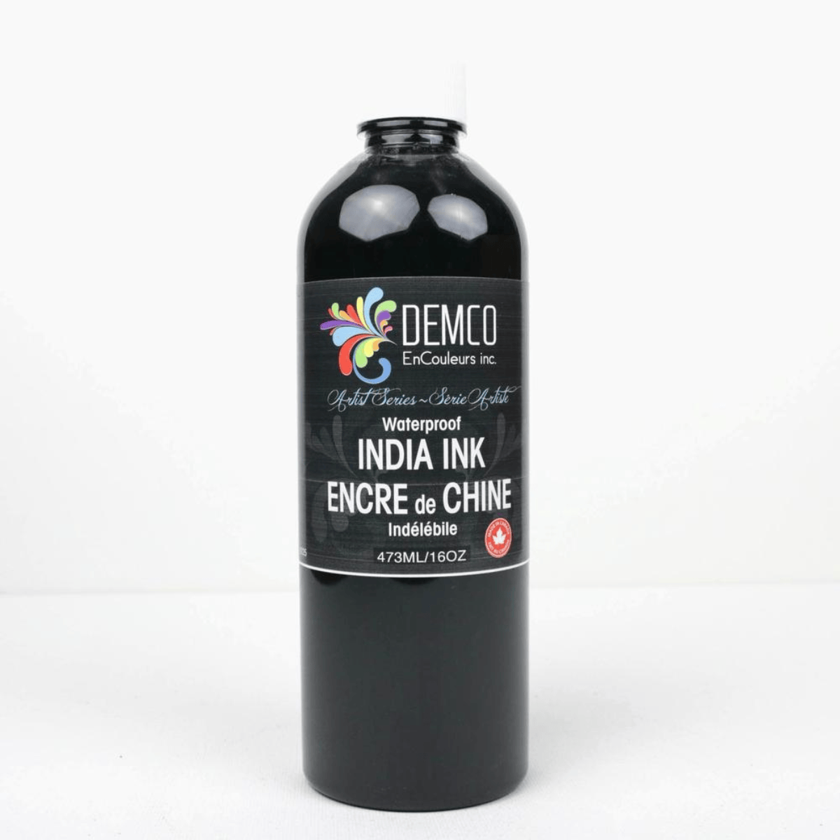 DEMCO EnCouleurs Traditional Ink Demco - India Ink - 473mL Bottle