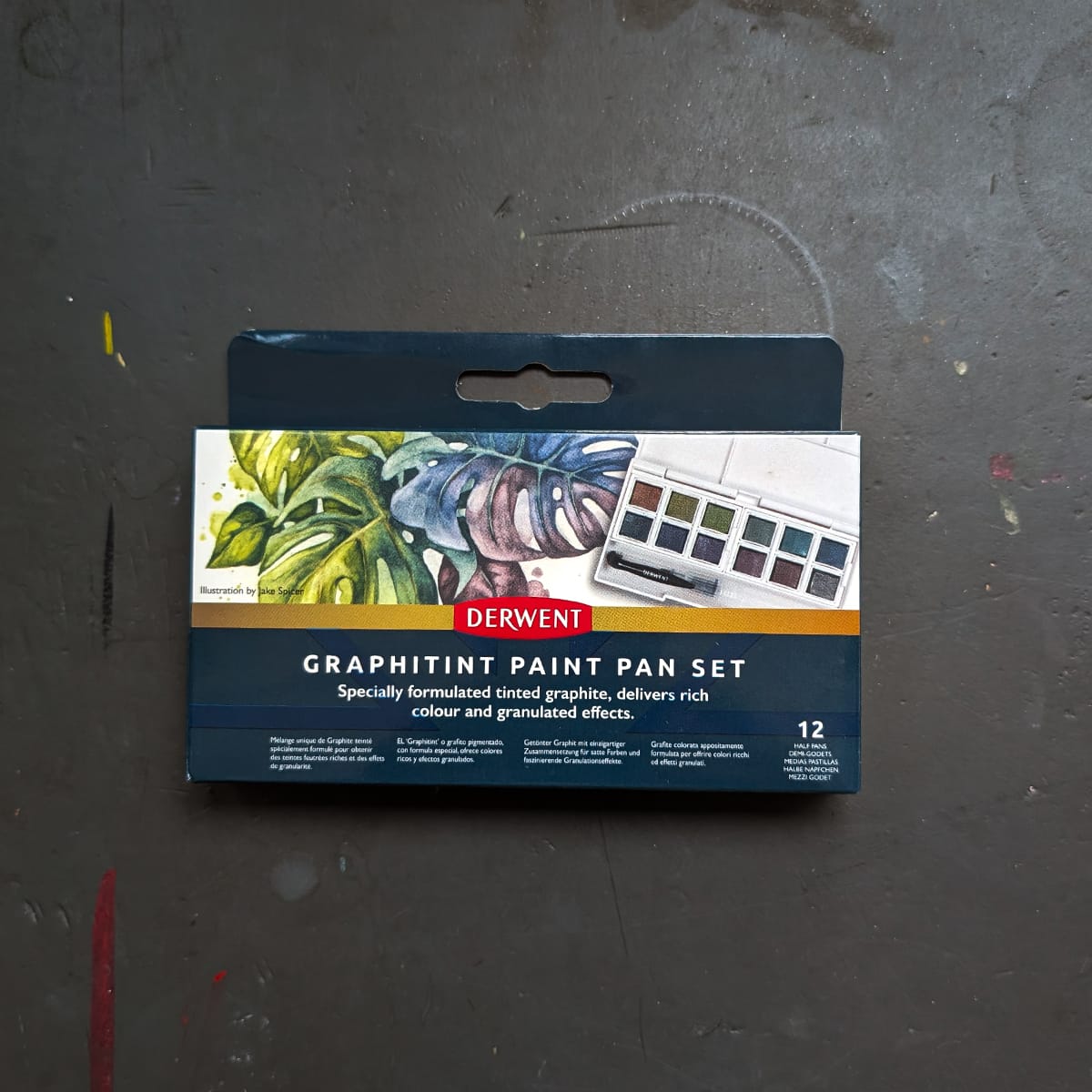Derwent Watercolour Set Derwent - Graphitint - Paint Pan Set - 12 Colours