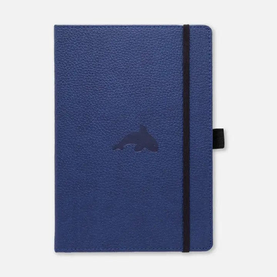 Dingbats Notebook - Blank Dingbats - Standard Notebook - 16x21.5cm - Blue Orca - Plain Pages - Item #D5006BL