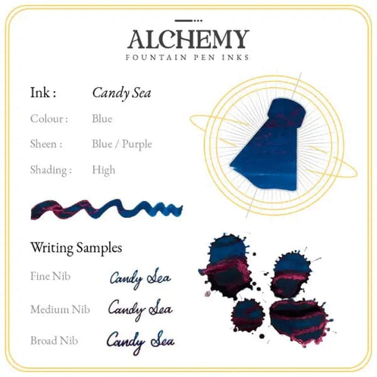 Endless Stationary Calligraphy Ink Candy Sea Endless - Alchemy Fountain Pen Inks - 45mL Bottles