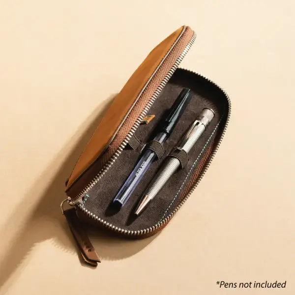 Endless Stationary Fountain Pen Accessory Brown Endless - Companion - 2 Pen Pouches - Leather