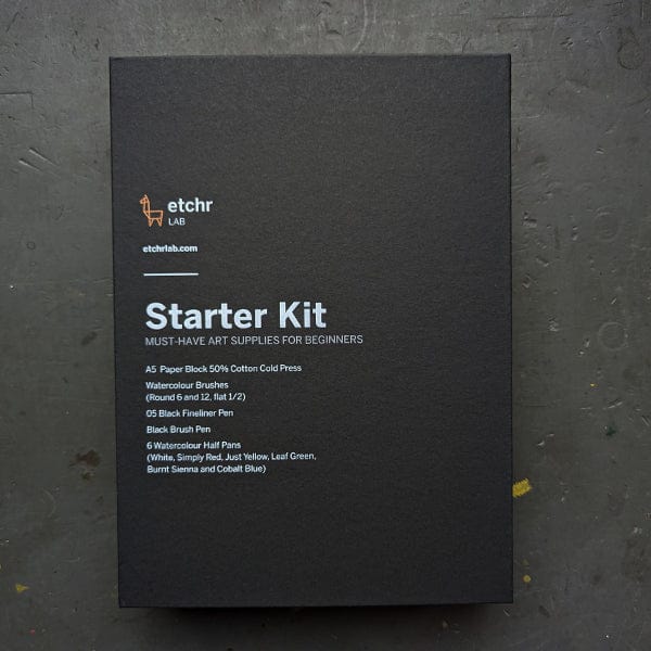Etchr Graphite Pencil Set Etchr - Watercolour Starter Kit