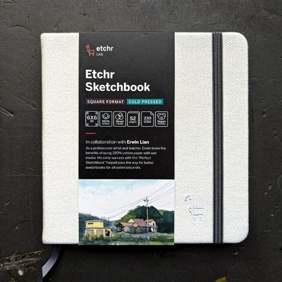 Etchr Sketchbook - Hardcover 6x6" / Cold Press Etchr - Square Sketchbooks
