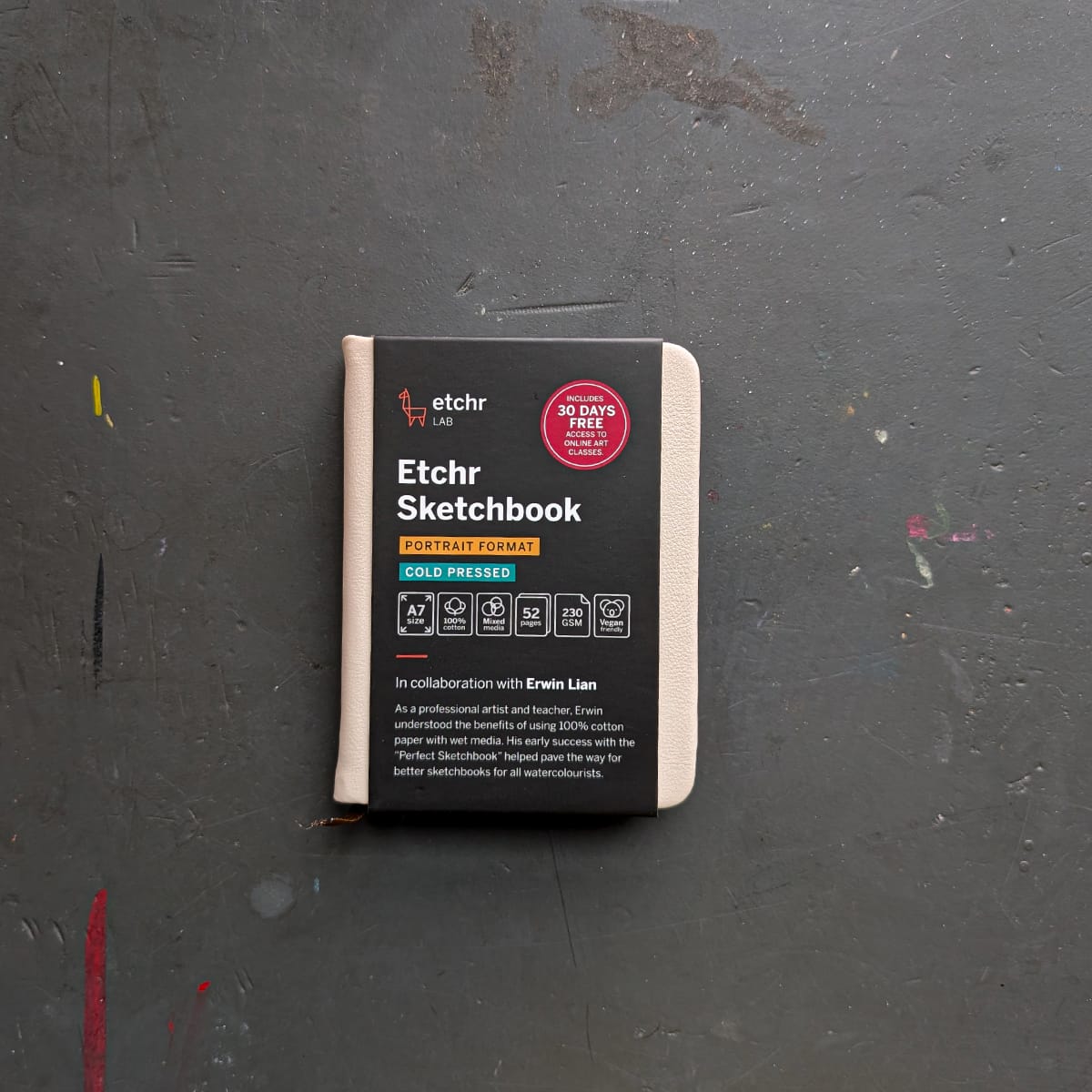 Etchr Sketchbook - Hardcover Etchr - Miniature Sketchbook - Portrait - A7