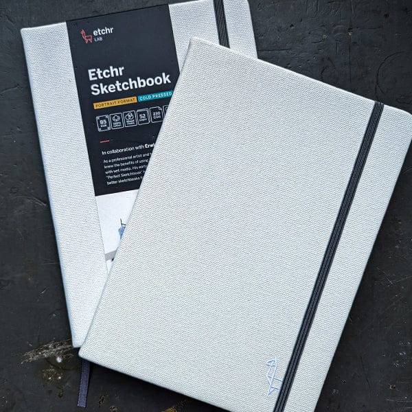 Etchr Sketchbook - Hardcover Etchr - Portrait Sketchbooks - B5