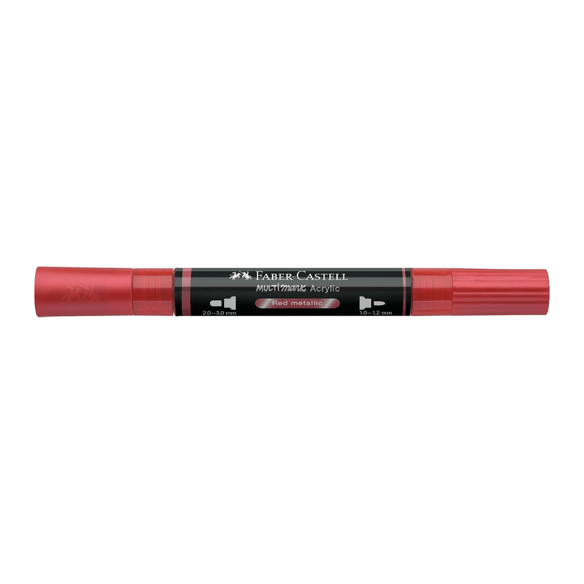 Faber-Castell Paint Marker Red Metallic Faber-Castell - Multimark - Dual Tip Acrylic Markers