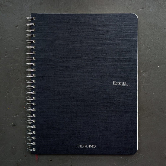 Fabriano Notebook Anthracite Fabriano - EcoQua - Spiral Notebooks - A5 Size
