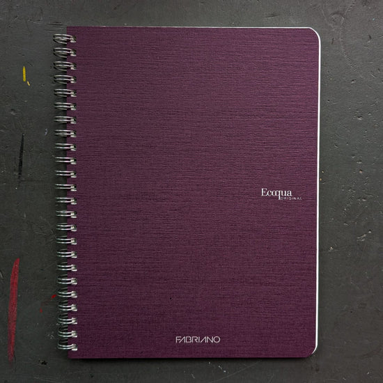 Fabriano Notebook Wine Fabriano - EcoQua - Spiral Notebooks - A5 Size