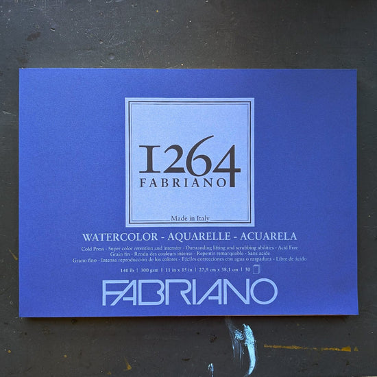 Fabriano Watercolour Pad - Gluebound Fabriano - 1264 - Watercolour Pad - 140lb - 11x15" Landscape