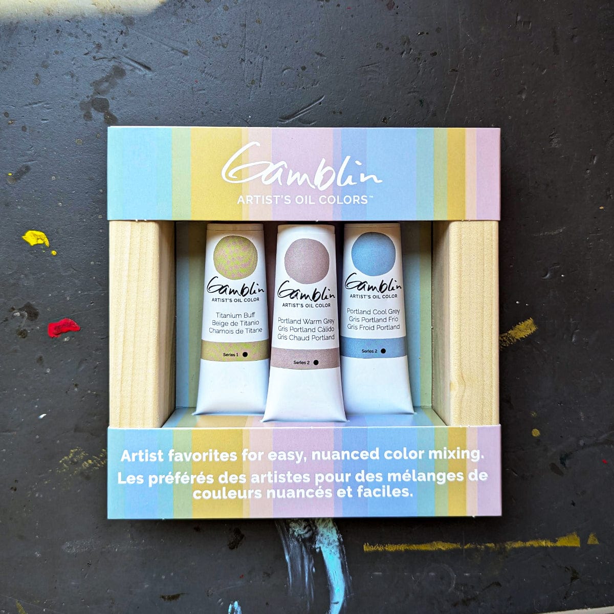 Gamblin Oil Colour Set Gamblin - Artist's Oil Colours - Chromatic Grey - Set of 3 Tubes