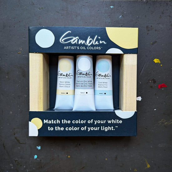Gamblin Oil Colour Set Gamblin - Artist's Oil Colours - Chromatic White - Set of 3 Tubes