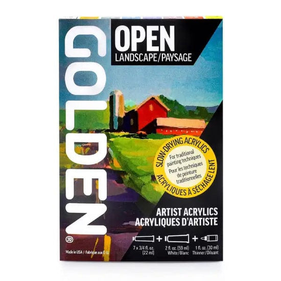 Golden Artist Colors Acrylic Paint Set Copy of Golden - OPEN Slow-Drying Acrylics - Landscape Set - Item #0000977-0