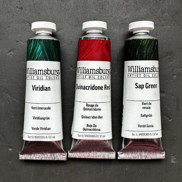 Williamsburg Oil Paint hot 5 tubes