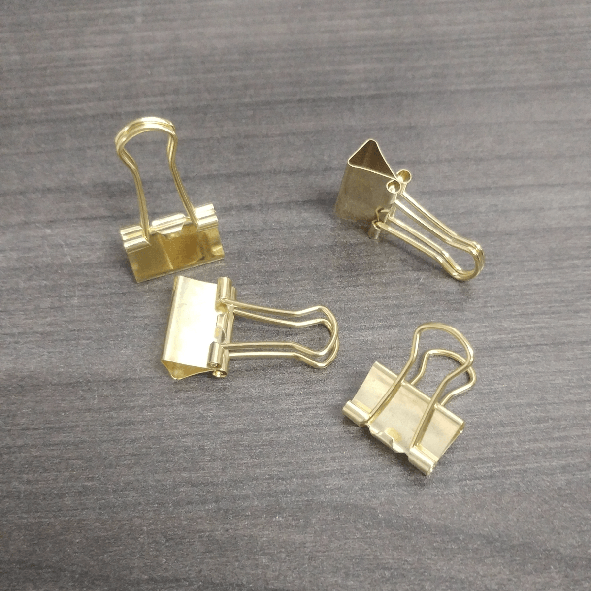 Gwartzman's Art Supplies Binder Clip 1/2" - 4 Pack Gwartzman's Golden Binder Clips
