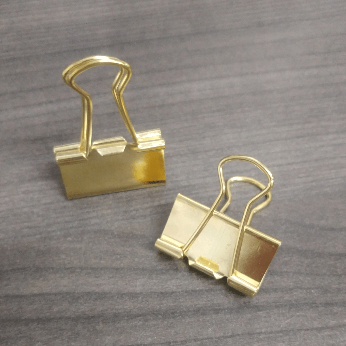 Gwartzman's Art Supplies Binder Clip 1" - 2 Pack Gwartzman's Golden Binder Clips