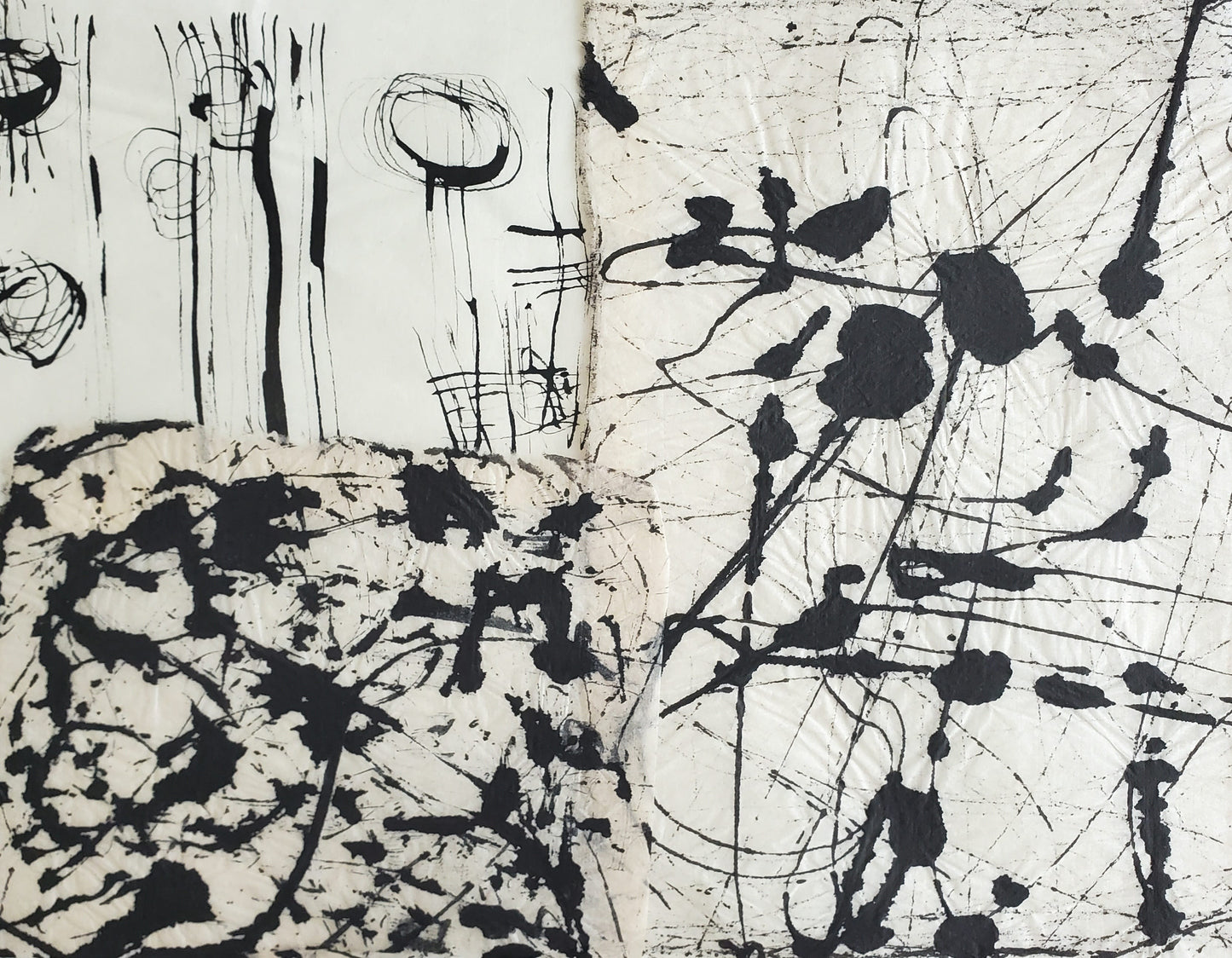 Gwartzman's Art Supplies Event Abstract Mark Making on Japanese Paper
