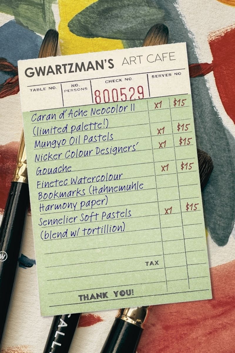 Gwartzman's Art Supplies Event Art Cafe
