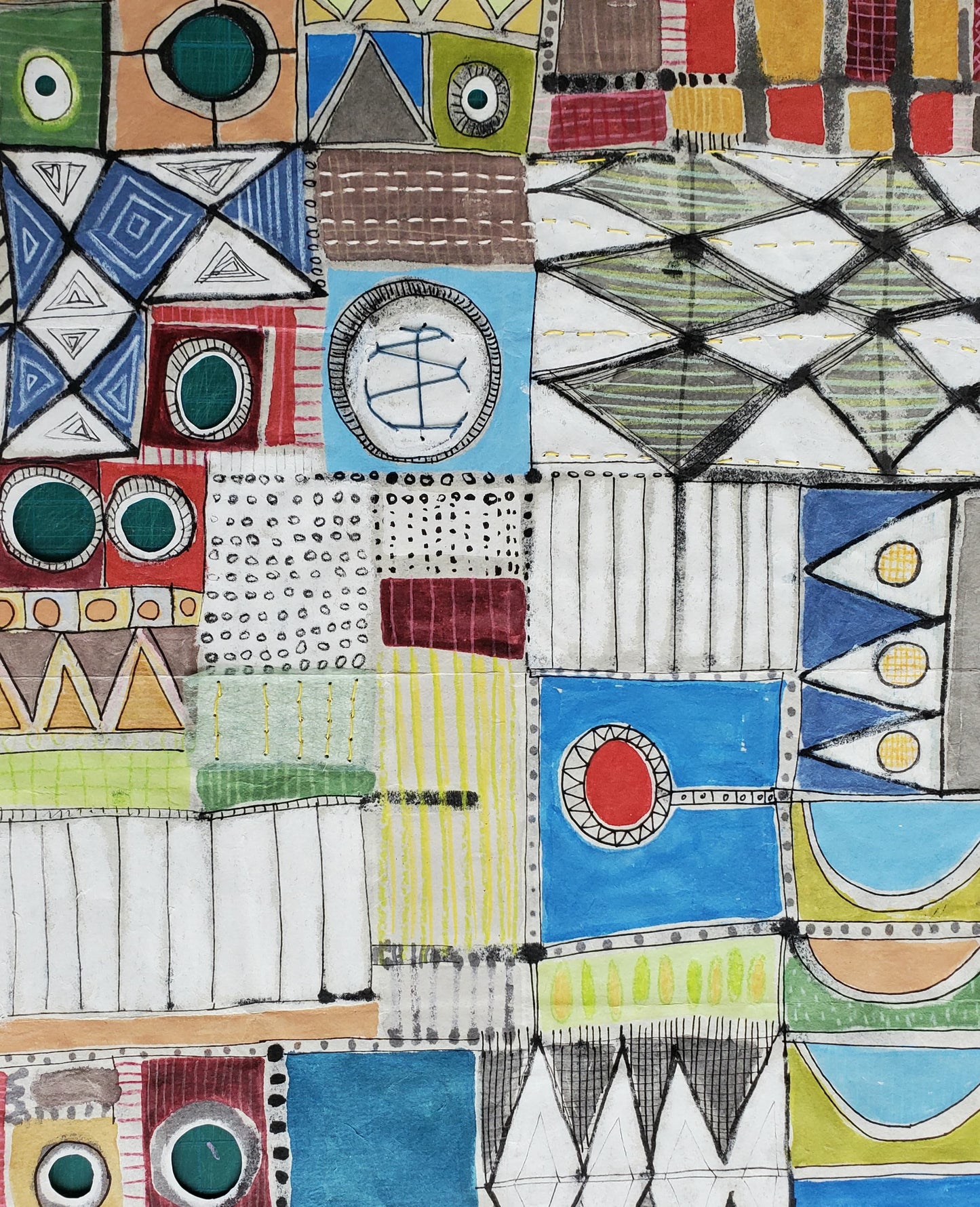 Gwartzman's Art Supplies Event Collage with Japanese Paper