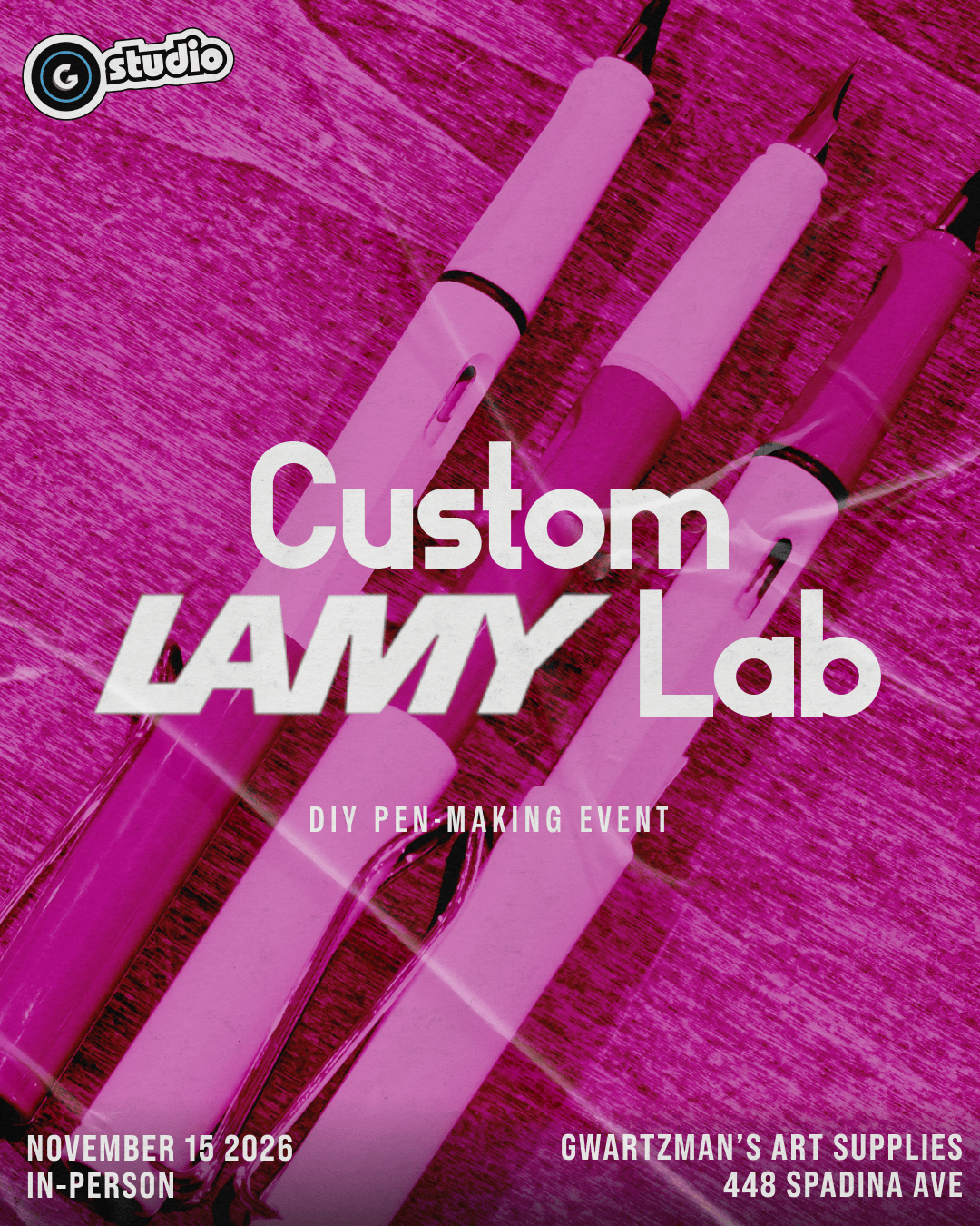 Gwartzman's Art Supplies Event Custom LAMY Safari Lab