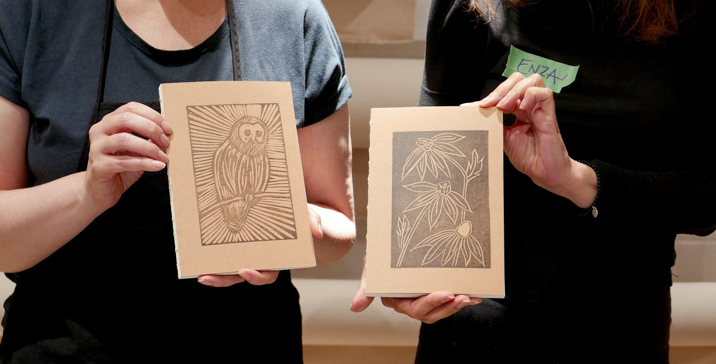 Gwartzman's Art Supplies Event DIY Carved Sketchbook Stamps