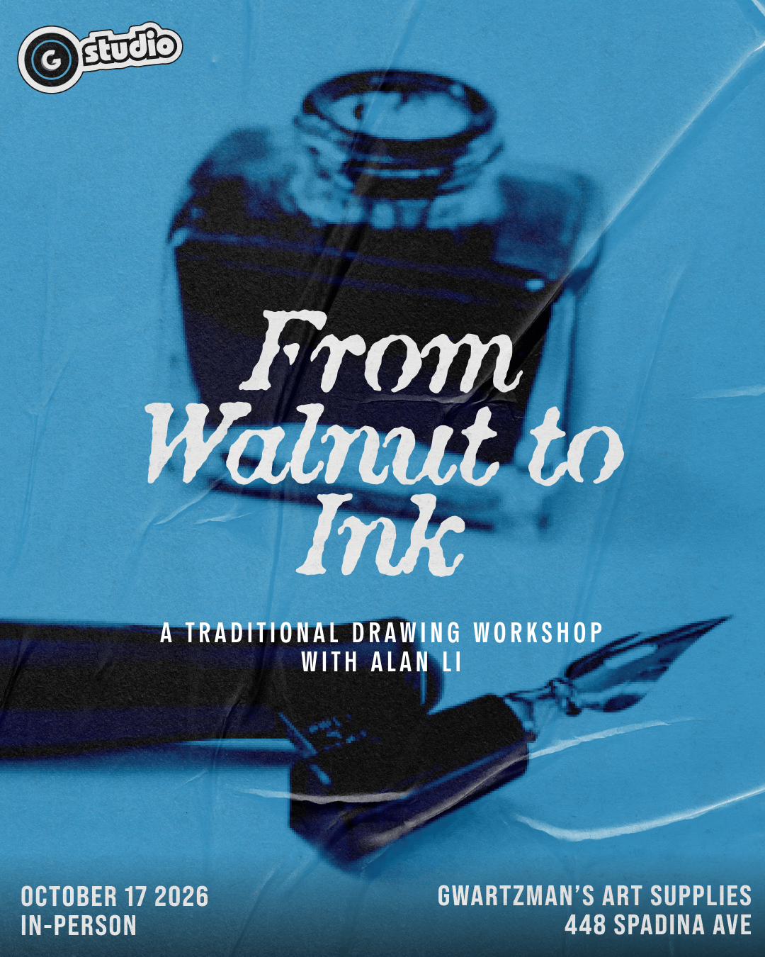 Gwartzman's Art Supplies Event From Walnut to Ink: A Traditional Drawing Workshop