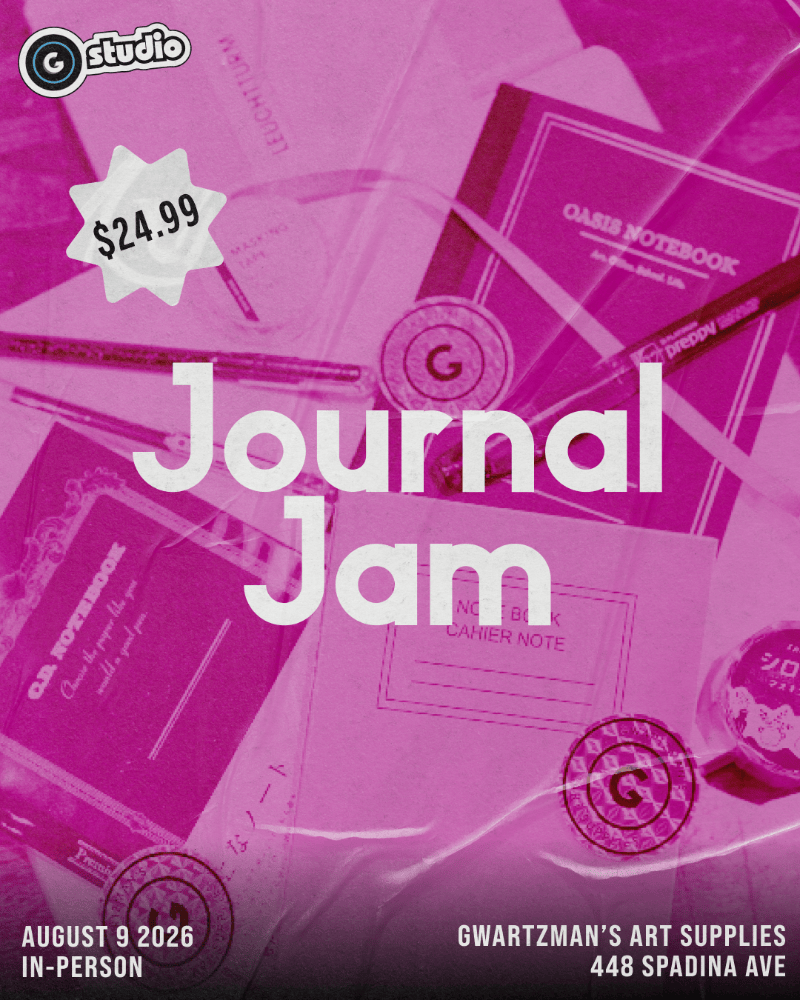 Gwartzman's Art Supplies Event Journal Jam