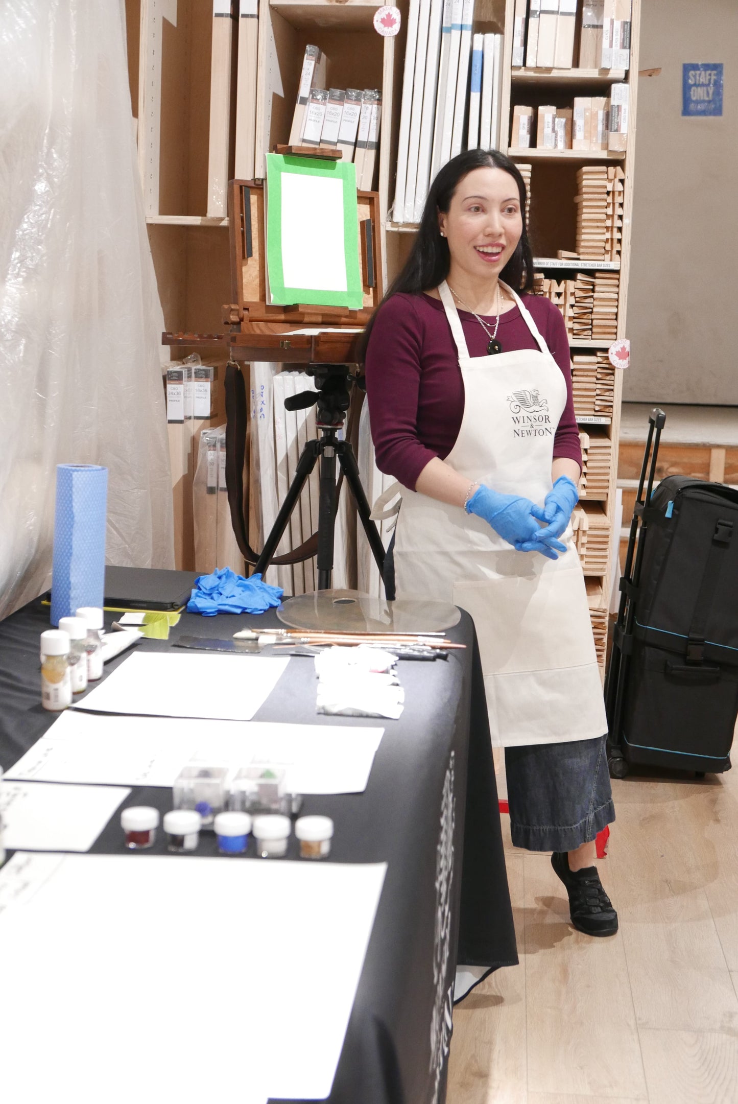 Gwartzman's Art Supplies Event Portrait Painting with Winsor & Newton Artists' Oil Colours