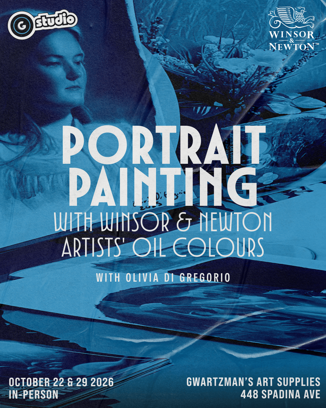 Gwartzman's Art Supplies Event Portrait Painting with Winsor & Newton Artists' Oil Colours