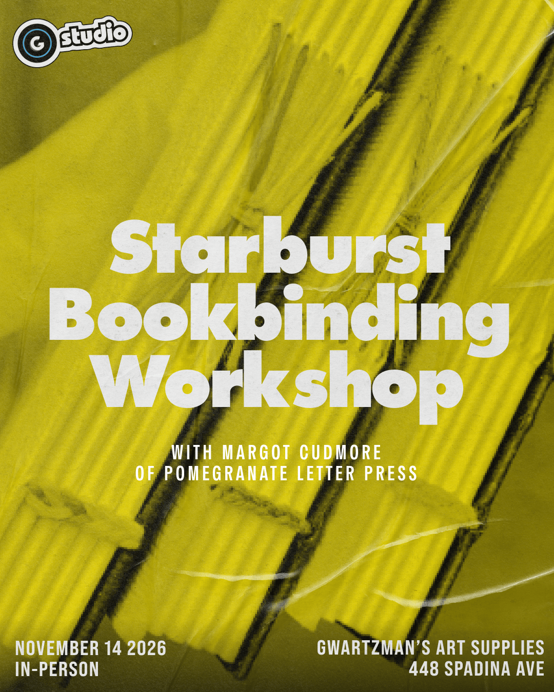 Gwartzman's Art Supplies Event Starburst Bookbinding Workshop