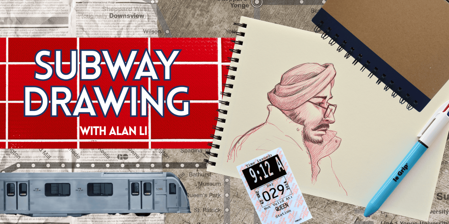 Gwartzman's Art Supplies Event Subway Drawing: Learn to Sketch Commuters