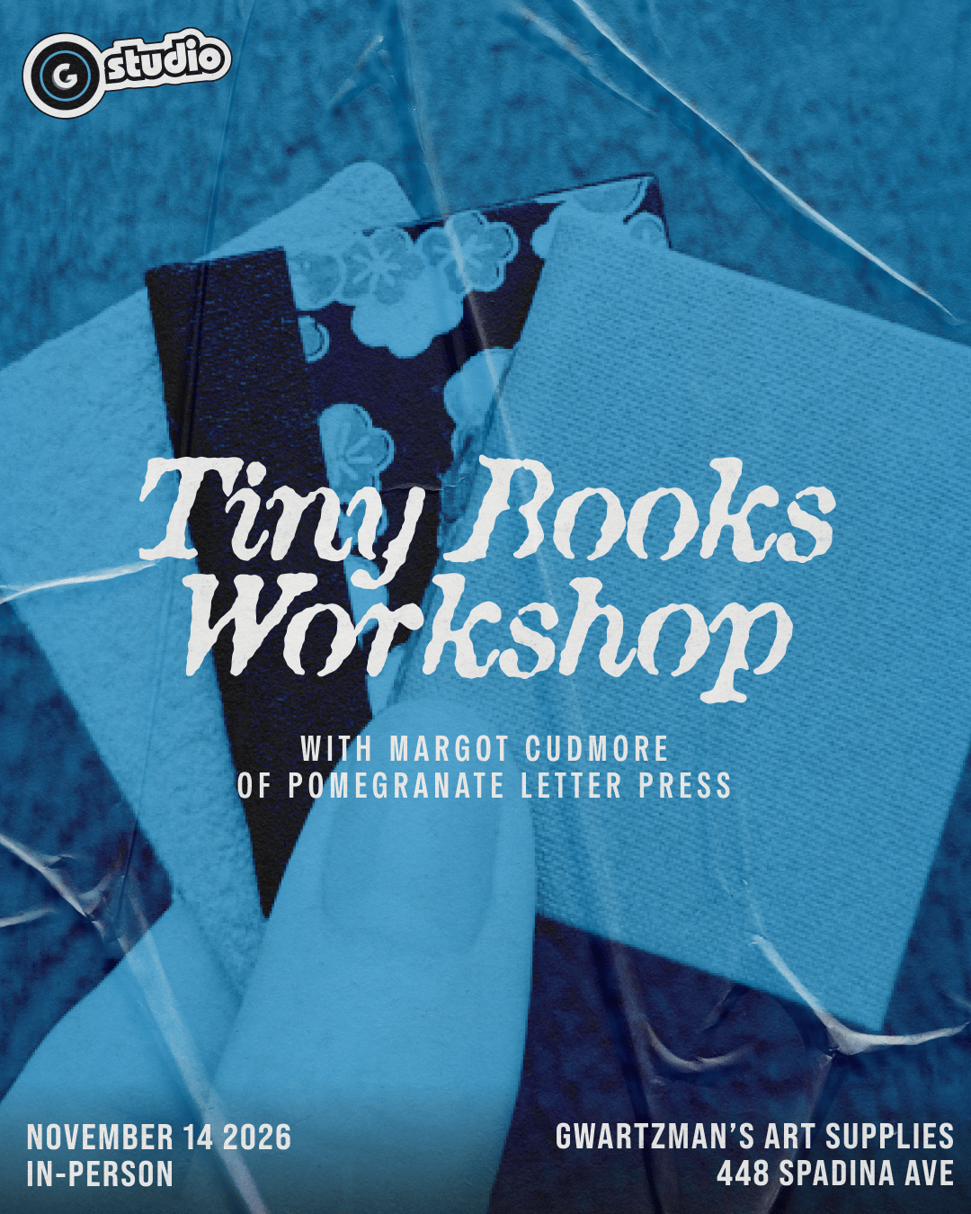 Gwartzman's Art Supplies Event Tiny Books Workshop