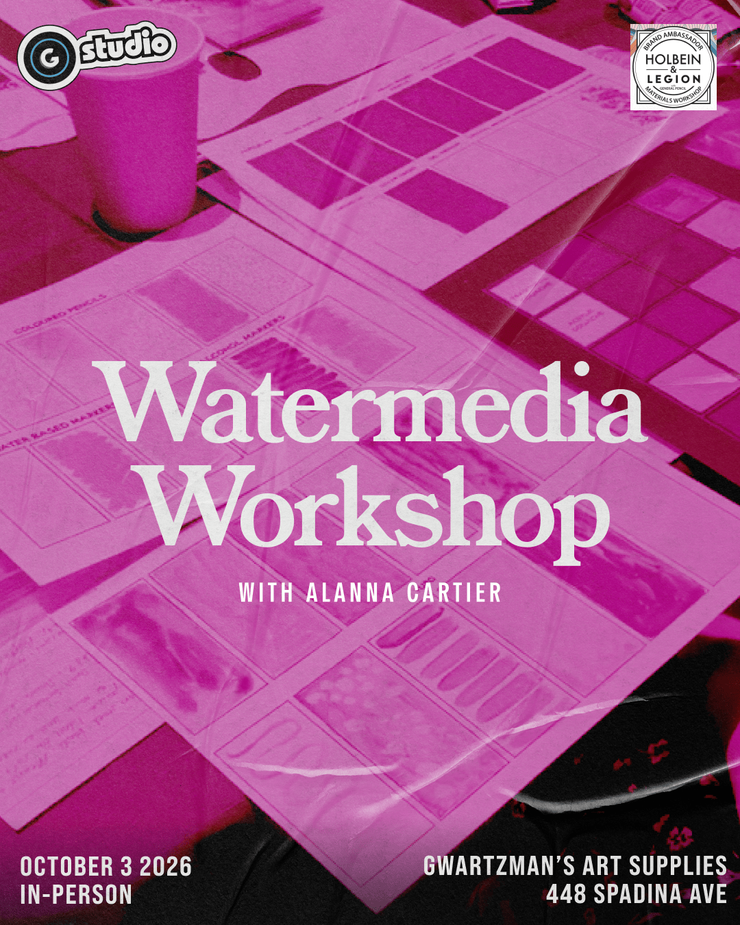 Gwartzman's Art Supplies Event Watermedia Workshop
