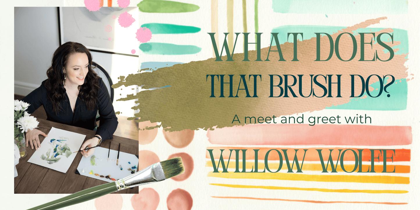 Gwartzman's Art Supplies Event What Does that Brush Do? With Willow Wolfe