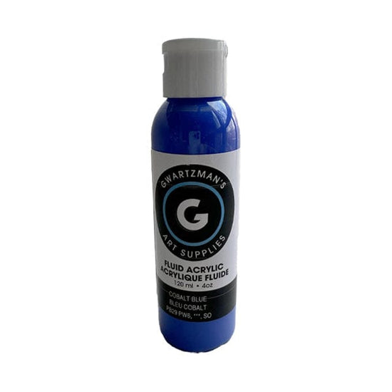 Gwartzman's Art Supplies Fluid Acrylic COBALT BLUE Gwartzman's Fluid Acrylics - 120mL Bottles