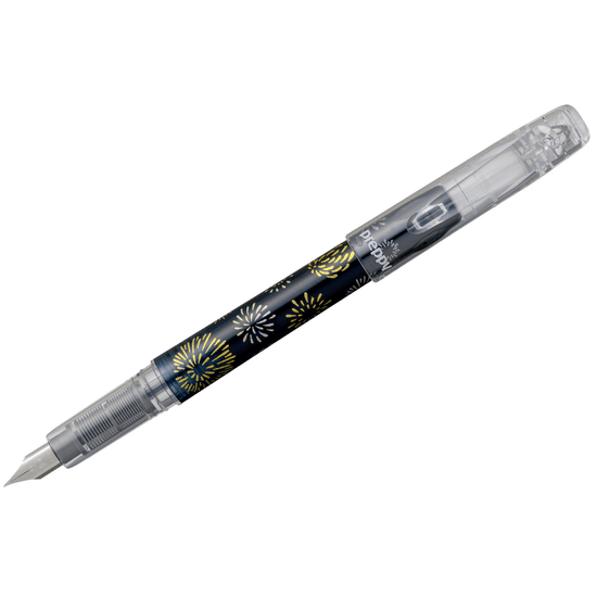 Gwartzman's Art Supplies Fountain Pen Hanabi Platinum - Preppy Wa Fountain Pens - Modern Maki-e - LIMITED EDITION