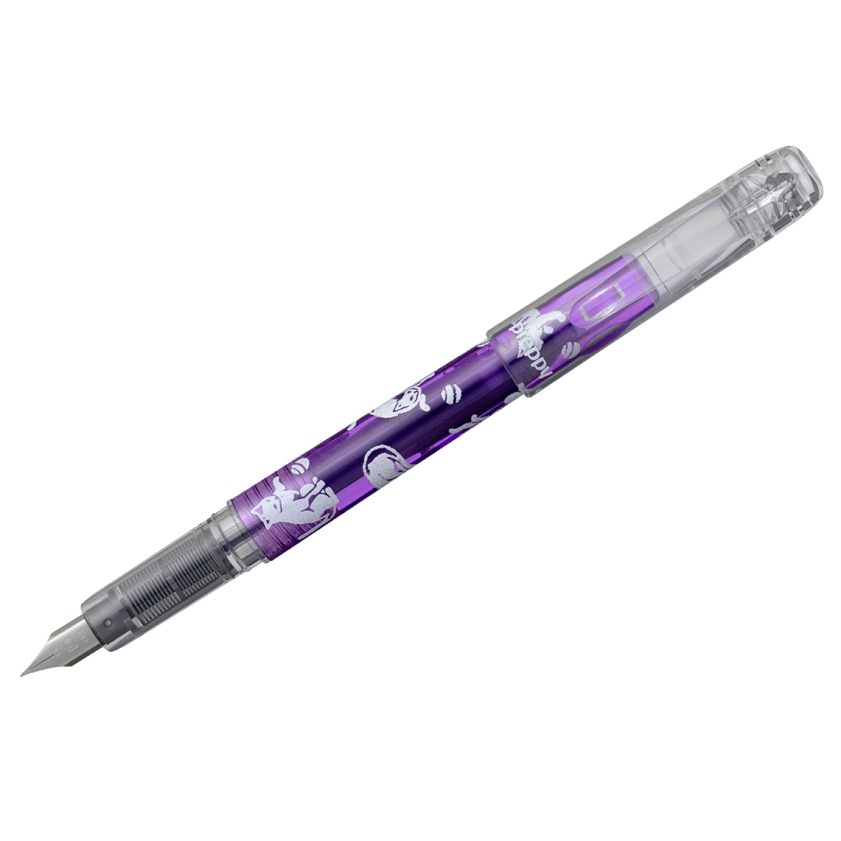 Gwartzman's Art Supplies Fountain Pen Neko Platinum - Preppy Wa Fountain Pens - Modern Maki-e - LIMITED EDITION