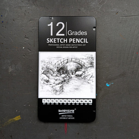 Gwartzman's Art Supplies Graphite Pencil Set Gwartman's - Sketch Pencil Tin - Set of 12 Grades