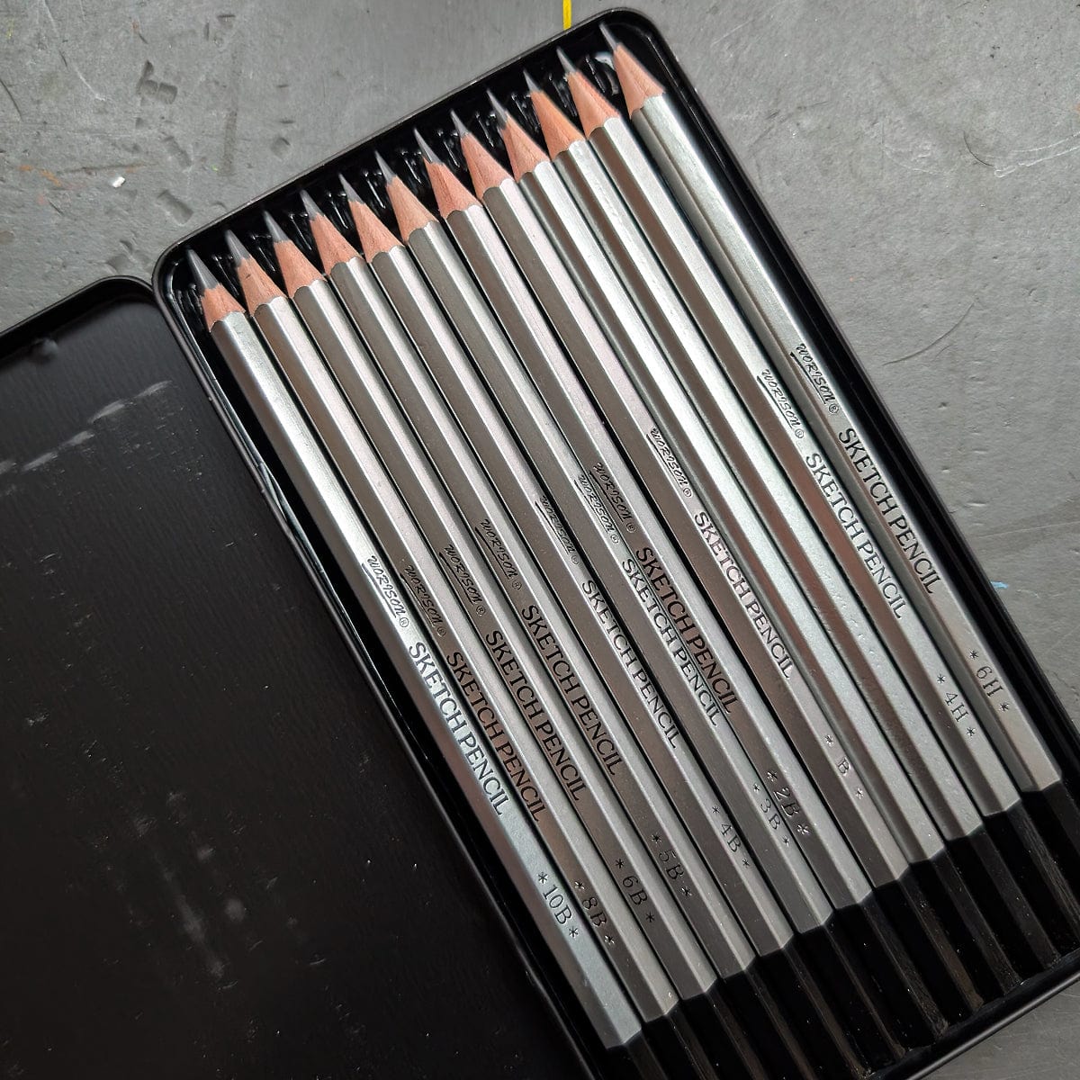 Gwartzman's Art Supplies Graphite Pencil Set Gwartman's - Sketch Pencil Tin - Set of 12 Grades