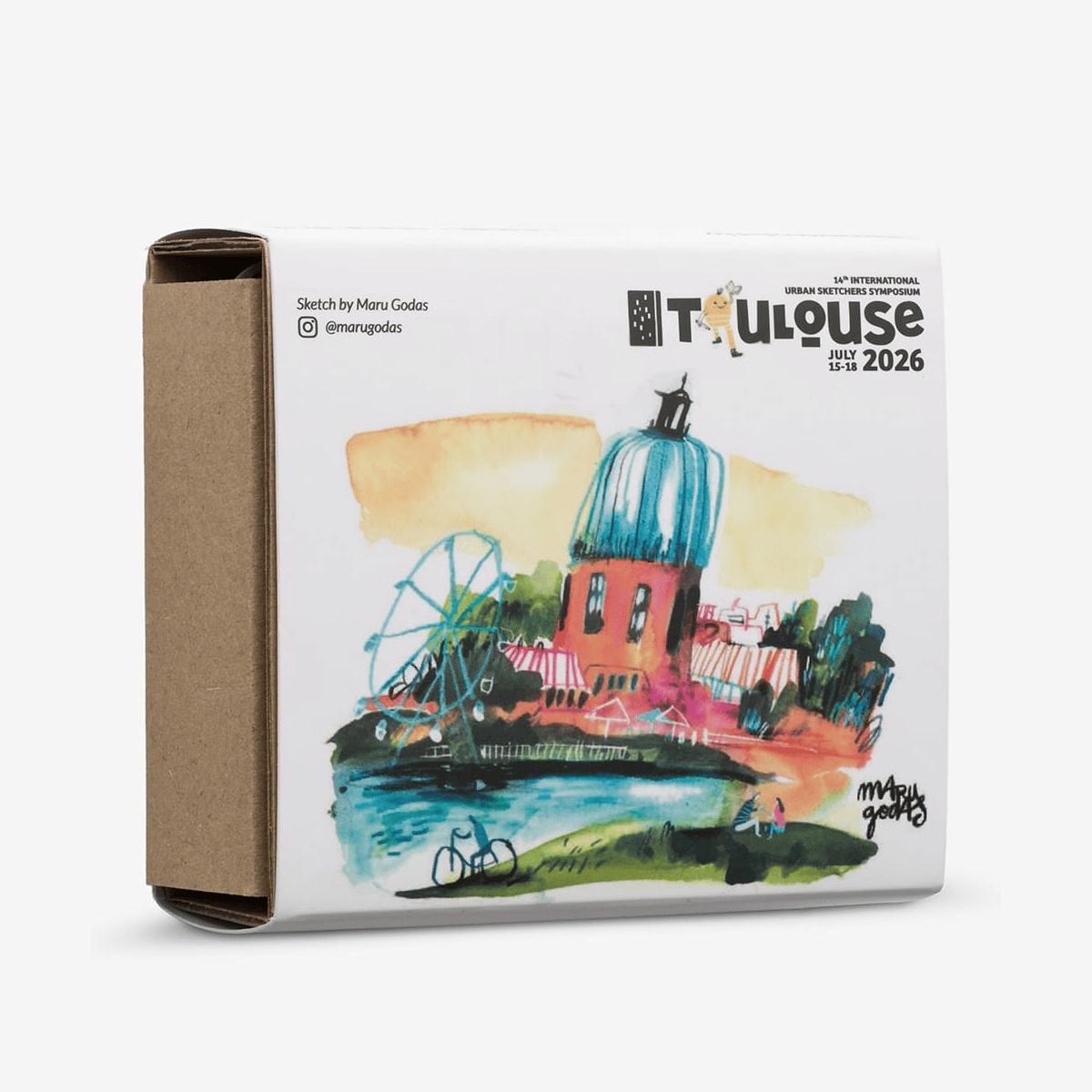 Gwartzman's Art Supplies Roman Szmal - Aquarius Watercolours - SPECIAL EDITION - Toulouse 2026 - 4 Half Pan Set