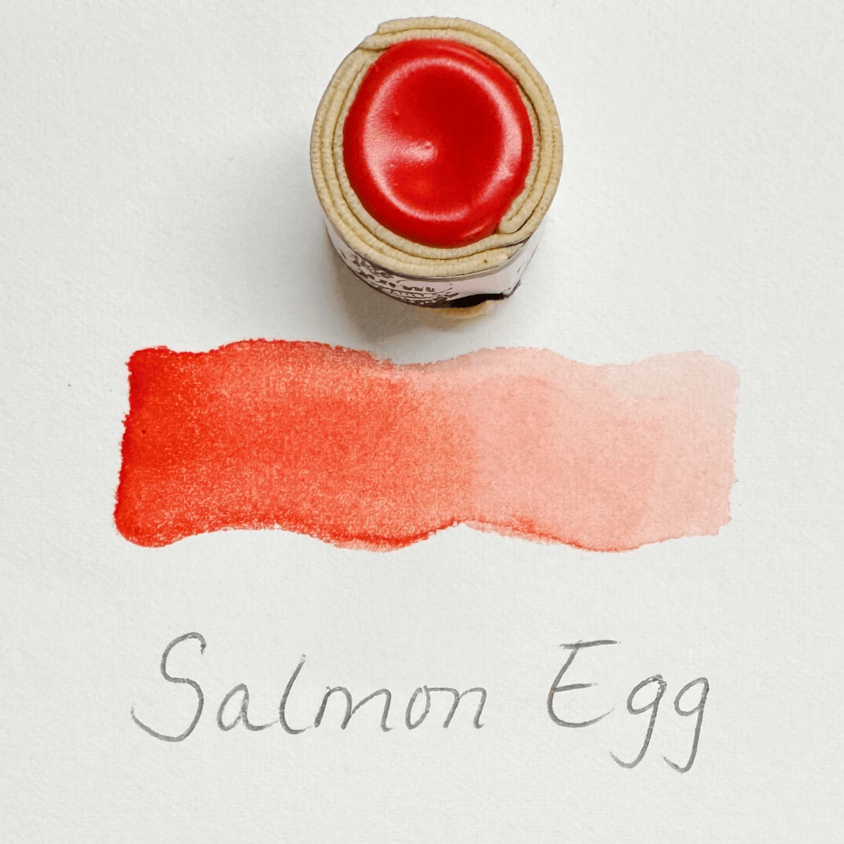 Gwartzman's Art Supplies Salmon Egg Beam - Handmade Watercolours - Limited Edition - Individual Paintstones