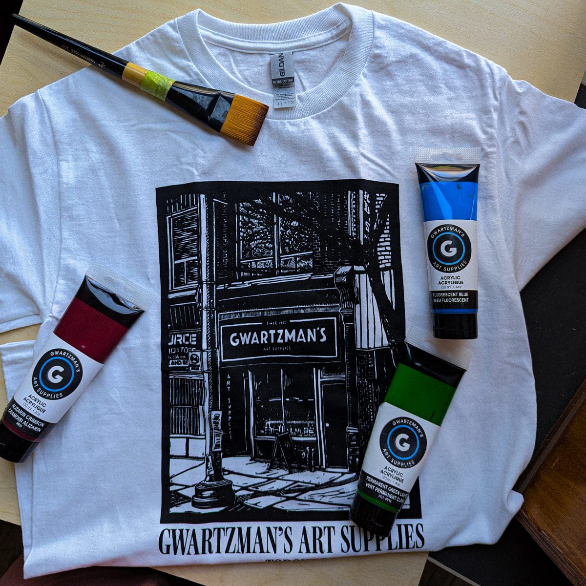 Gwartzman's Art Supplies T-Shirt Gwartzman's Graphic Tee - Contemporary Storefront Design