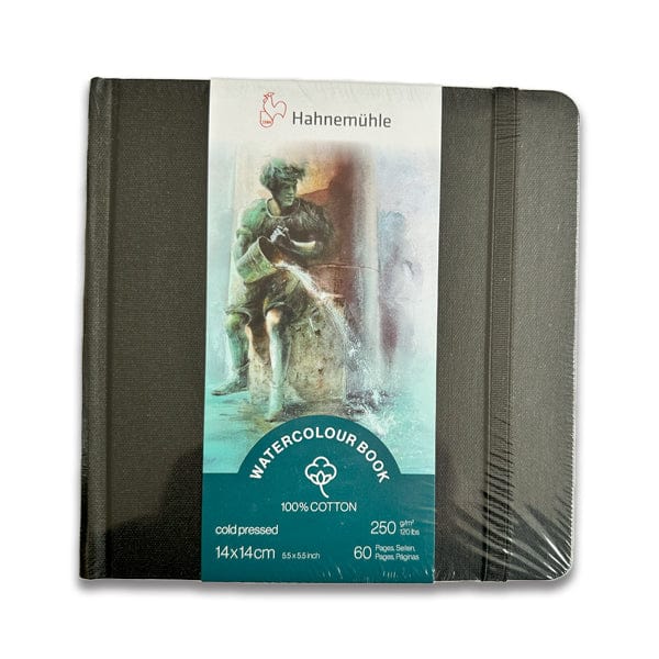 Hahnemühle Watercolour Pad - Hardcover Hahnemühle - 100% Cotton Watercolour Book - 14x14cm - Item #10625356