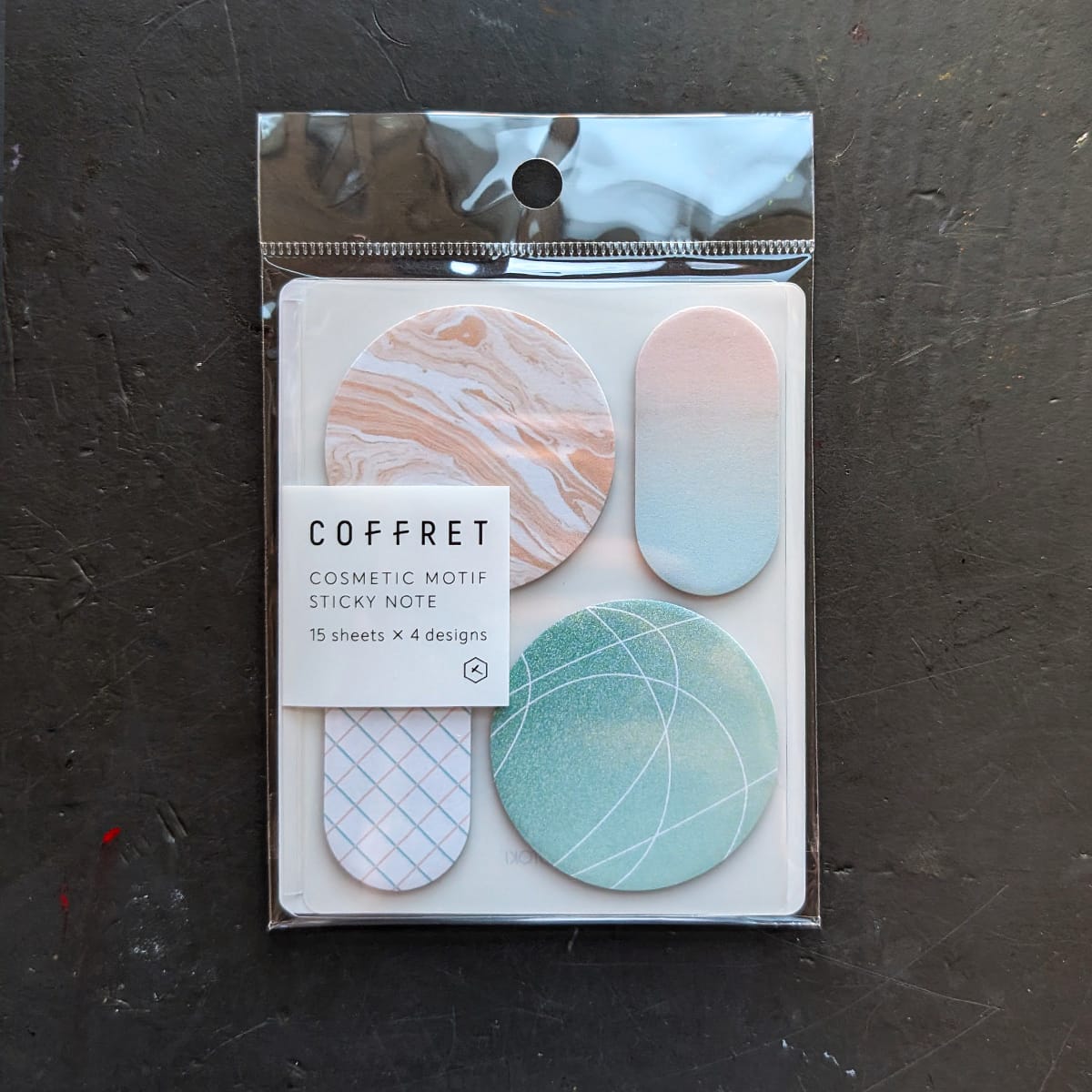 Hitotoki Stationery Peacock Green Hitotoki - Coffret - Cosmetic Motif Sticky Note Sets